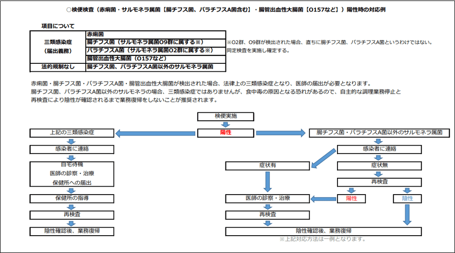 陽性時の対応