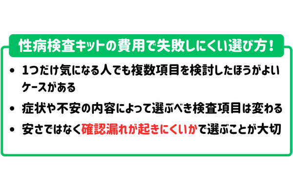 性病検査キットの費用で失敗しにくい選び方！