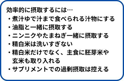 効率的に摂取するためには