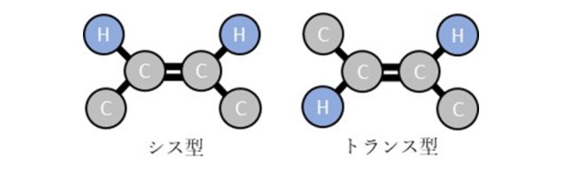 シス型及びトランス型の構造の違い