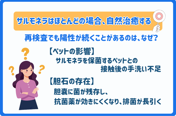 サルモネラ自然治癒