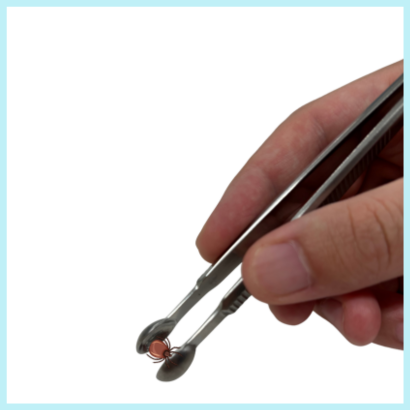 マダニピンセット使用法