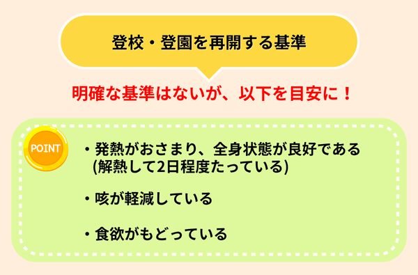 マイコプラズマ肺炎　登校・登園再開基準
