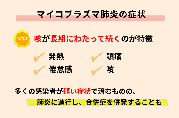 マイコプラズマ肺炎の症状