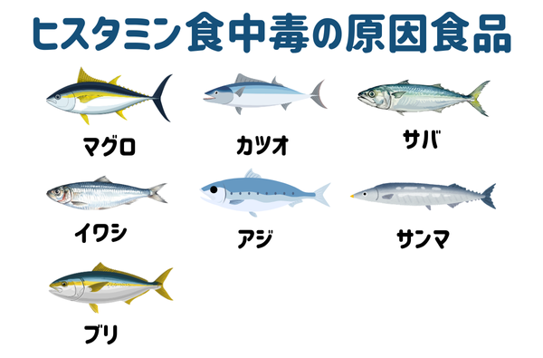 ヒスタミン食中毒の原因食品