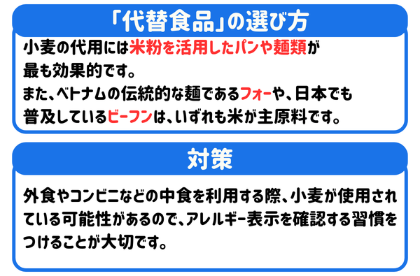 小麦の代わりになる「代替食品」の選び方と対策